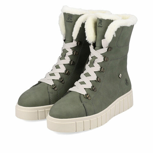 Ботинки Rieker, размер 40, хаки, зеленый