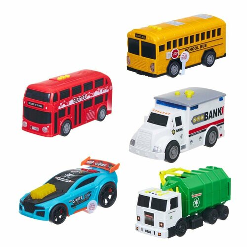 Игровой набор Городской транспорт Autochamp со световыми и звуковыми эффектами