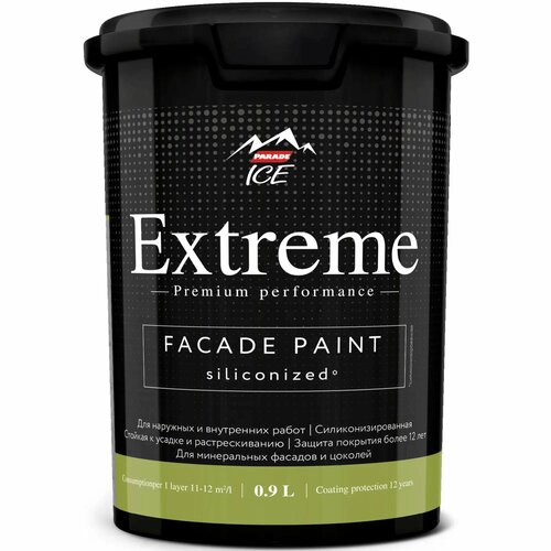 Краска фасадная Parade Extreme База С 0.9 л цвет прозрачный