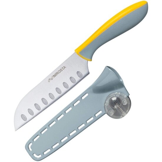 Нож Сантоку с чехлом Fackelmann EVERSHARP 41862, 13 см
