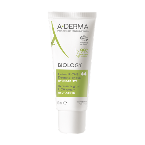 фото A-derma biology насыщенный увлажняющий дерматологический крем для хрупкой кожи, 40 мл