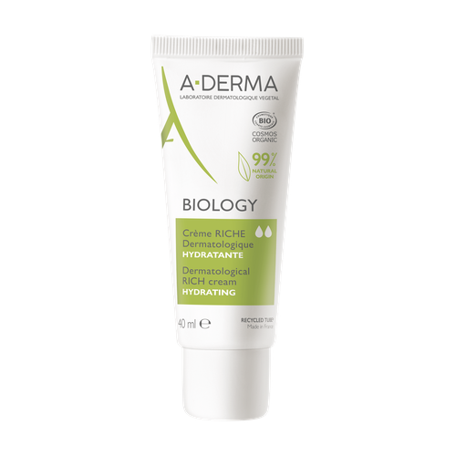 A-Derma BIOLOGY Насыщенный увлажняющий дерматологический крем для хрупкой кожи, 40 мл a derma крем hydralba uv насыщенный увлажняющий 40 мл