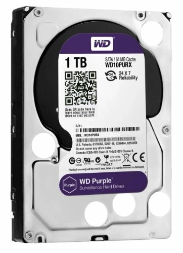 Жесткий диск Western Digital WD Purple 1 ТБ WD10PURX