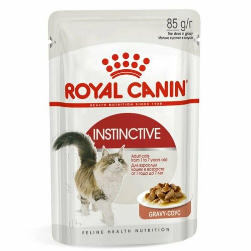Влажный корм РКК Инстинктив (соус) для кошек с 12 месяцев, 85 г, 3 штуки