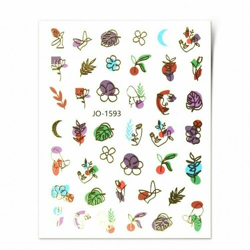 Декоративные наклейки с металлизированным эффектом 4 12x8 см 1 шт Epoxy Master 620₽