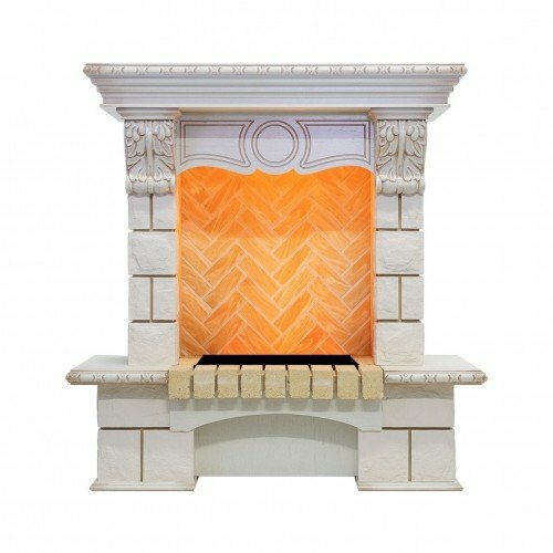 фото Dimplex Портал Dimplex Pierre Luxe под очаг Cassette 400(шампань/слоновая кость с патиной)