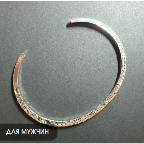 фото Браслет, 1 шт., размер 17.5 см, размер one size, серебряный leto.jl