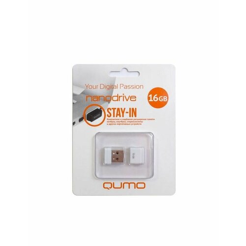 Флешка QUMO Nano (16GB) White