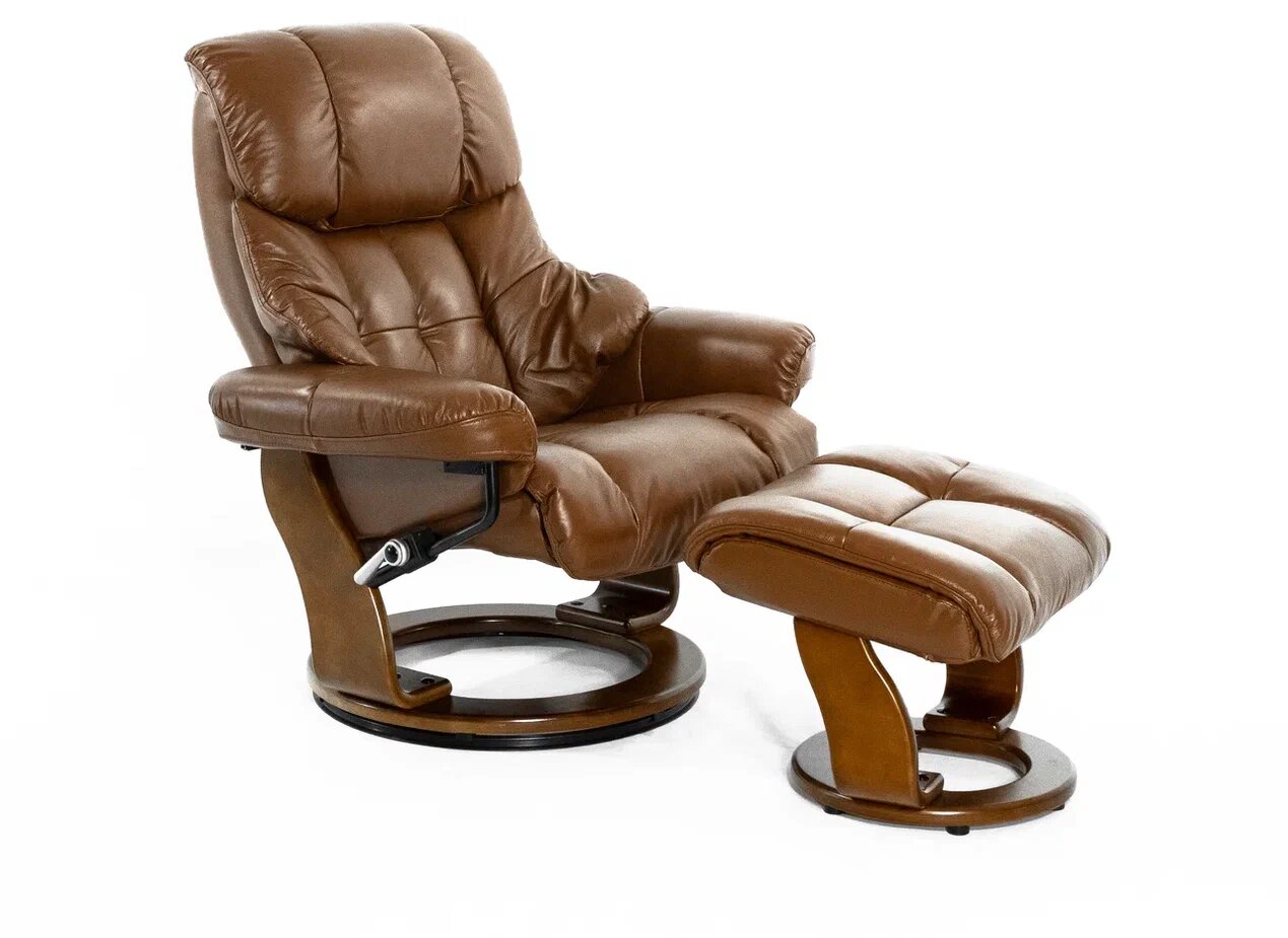 Кресло реклайнер Relax Lux 7438W, коричневый