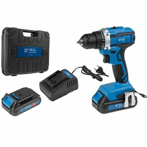 Аккумуляторный шуруповерт BULL SR 1803 18В 2 акк х 20 Ah з у 1332200₽