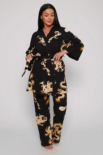 Изображение товара Пижама для кормящих мам luxury dragons