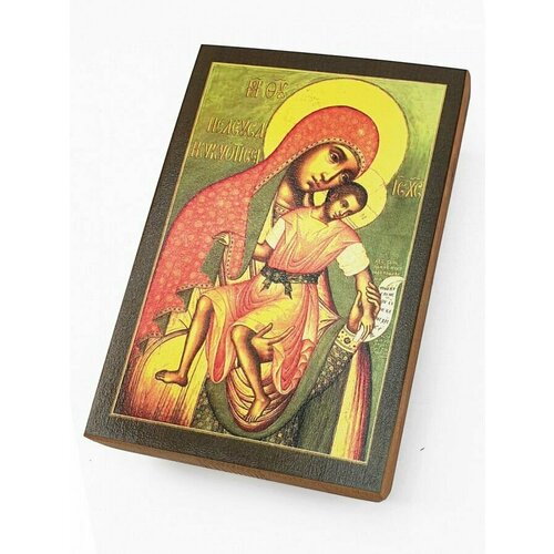освященная икона божией матери киккская 10 9 см на дереве Икона Киккская Божией Матери 15х23 см