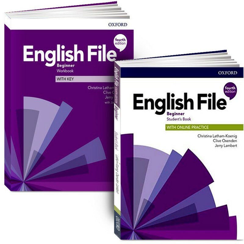 English File Beginner 4th edition. Полный комплект: Учебник + Рабочая Тетрадь + CD/DVD (4 издание)