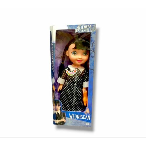 Кукла Уэнсдэй и рука(вещь) в комплекте 30 см из к/ф в черном платьице