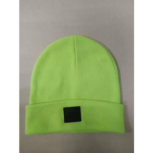 фото Шапка бини шапка яркая,теплая,удобная.подходит к любому образу, размер 54/56, зеленый sd&a