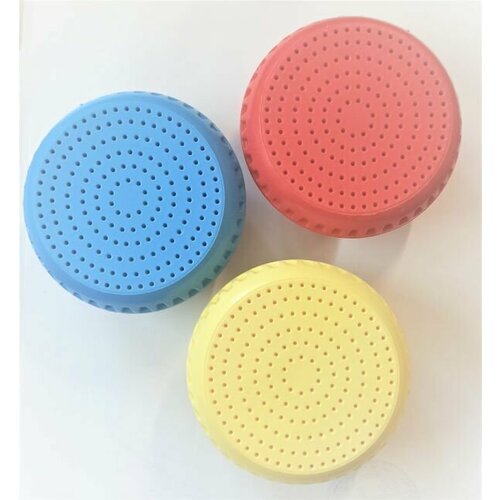 Лейка-рассекатель для дачного душа ЛР-1, резьба 1/2" красный, голубой, желтый