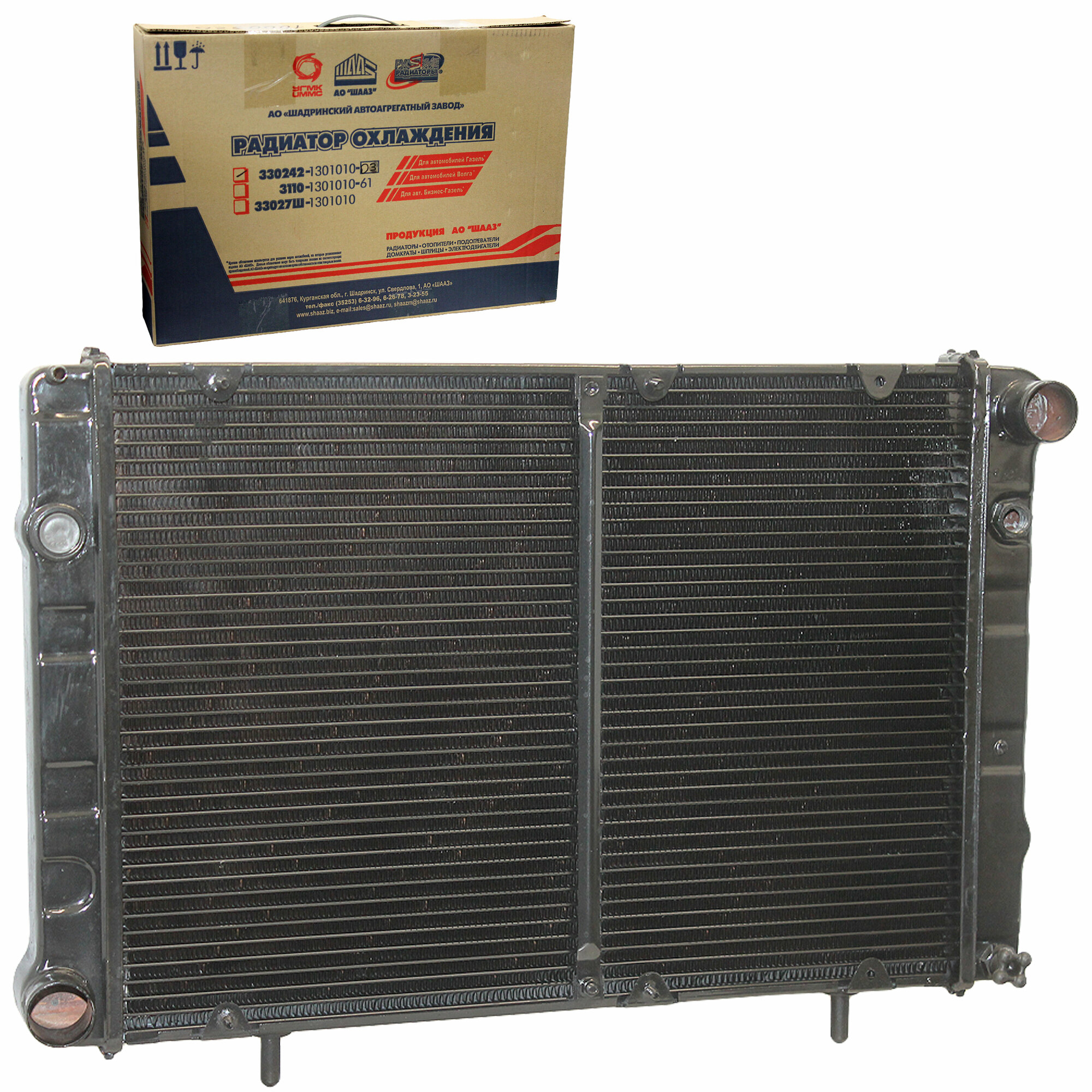 Радиатор охлаждения 2-рядный для Г-2217 дв. ЗМЗ-40522, УМЗ-4216