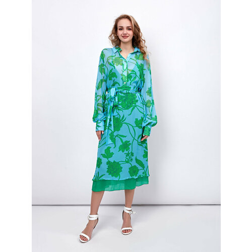 Платье SHADE, размер 42, зеленый блуза shade london размер 42 зеленый