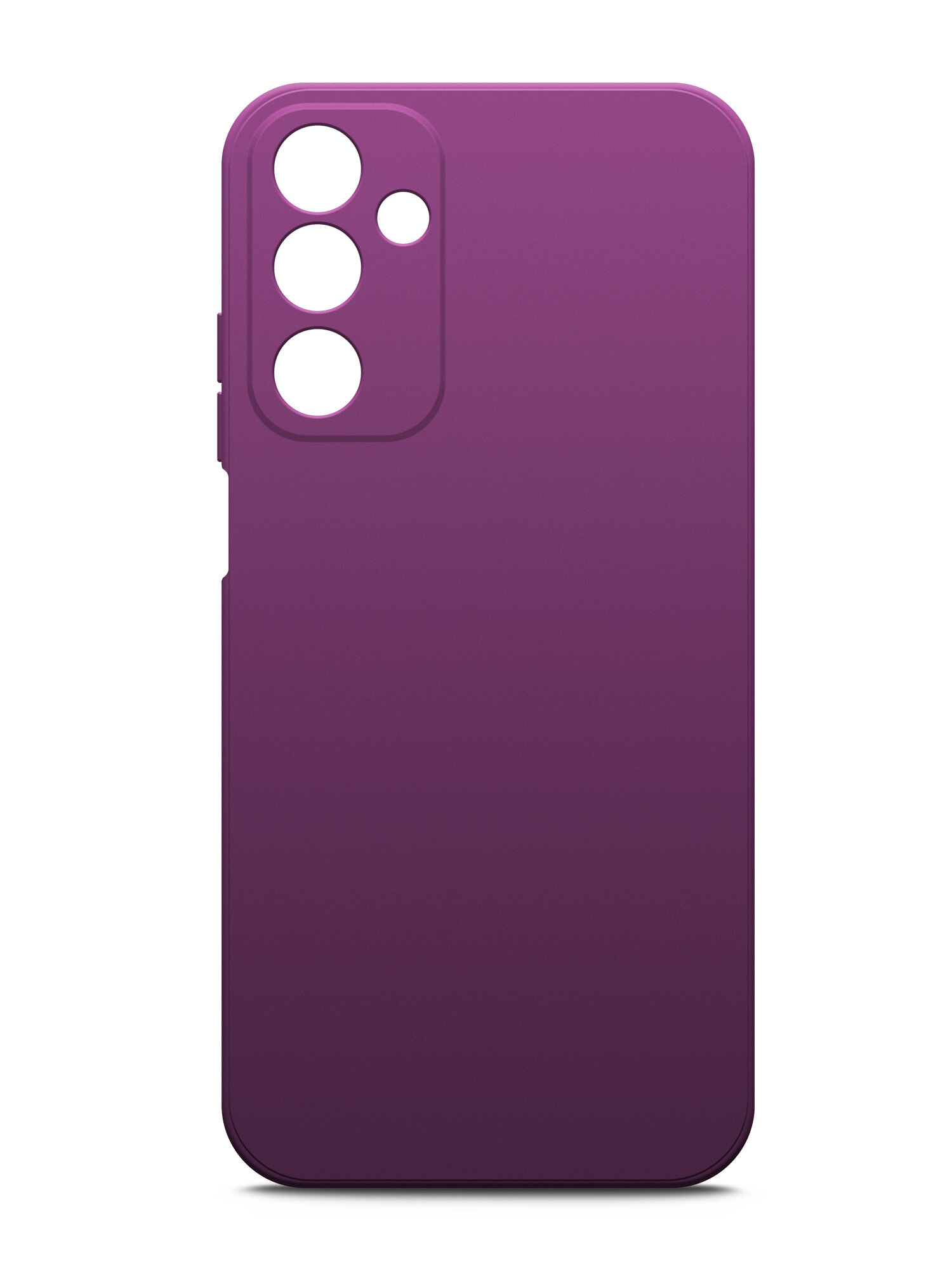 Чехол на Samsung Galaxy A05s (Самсунг Галакси А05с) фиолетовый силиконовый с защитной подкладкой из микрофибры Microfiber Case, Brozo