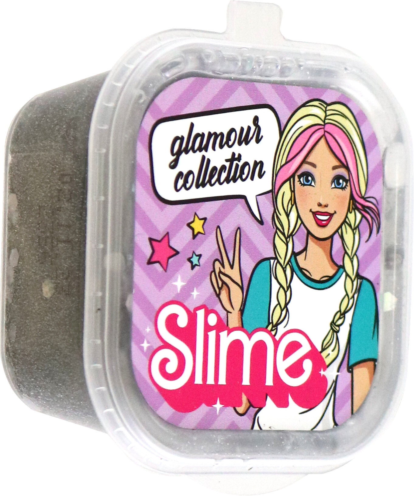 Slime Glamour collection серебряный с блестками