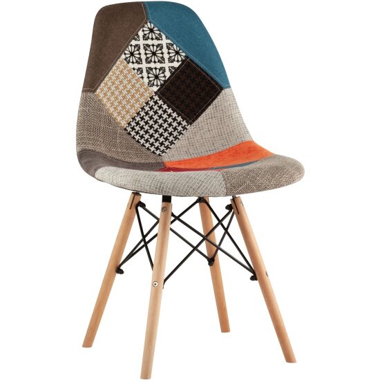 фото Стул обеденный STOOL GROUP EAMES пэчворк