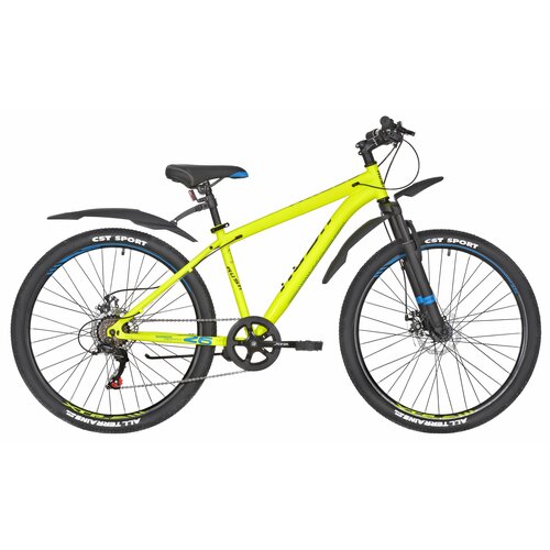 Велосипед горный дисковый 26 рост 150-165см 21 скоростей желтый рама 16 MTB велик взрослый подростковый раш гоночный велоспорт хардтейл hardtail женский мужской SHIMANO скоростной RUSH HOUR NX 615 1873600₽