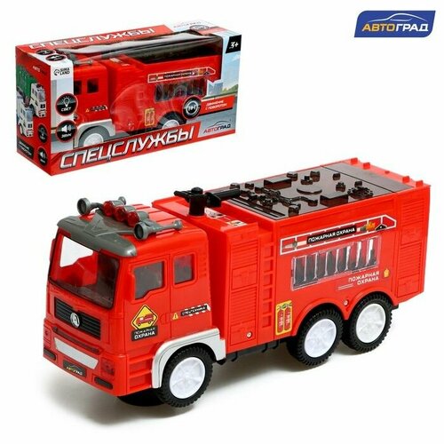Машина Пожарная служба , свет, звук, работает от батареек машина пожарная служба работает от батареек свет и звук