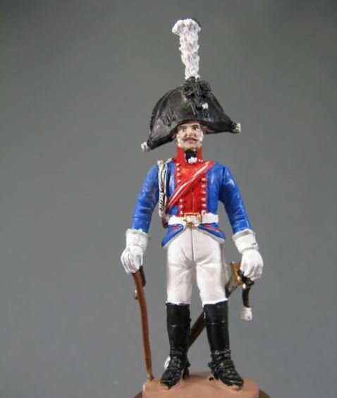 Оловянный солдатик 60мм, Вахмистр 5-го драгунского полка Королевы, 1806 г Пруссия