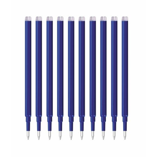 Набор из 10 шт. - Стержень для гелевой стираемой ручки Berlingo Correct синий, 111мм, 0,6мм