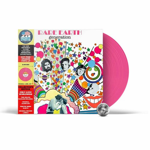 rare earth generation coloured lp 2020 hot pink opaque limited виниловая пластинка Rare Earth - Generation (coloured) (LP) 2020 Hot Pink Opaque, Limited Виниловая пластинка