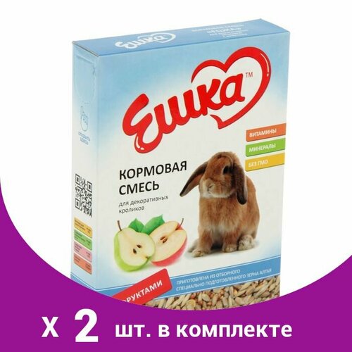 ешка кормовая смесь ешка для хомяков 450 г Кормовая смесь Ешка для декоративных кроликов, с фруктами, 450 г (2 шт)