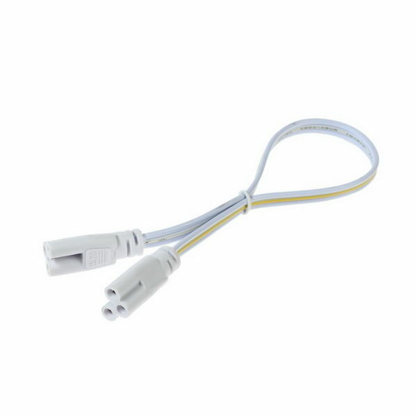 фото Провод соединительный для светильников, разъем L/N/G, 30 см, белый