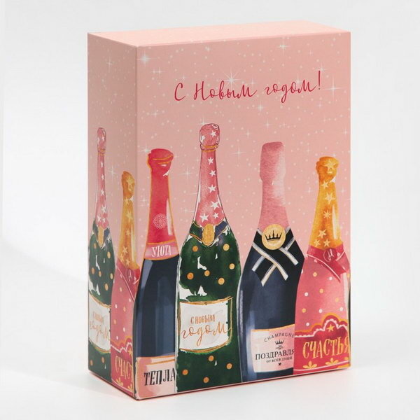 Коробка складная "Шампанское", 16 x 23 x 7.5 см