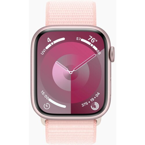 Умные часы Apple Watch Series 9 45 мм Aluminium Case GPS Pink Sport Loop 4923600₽
