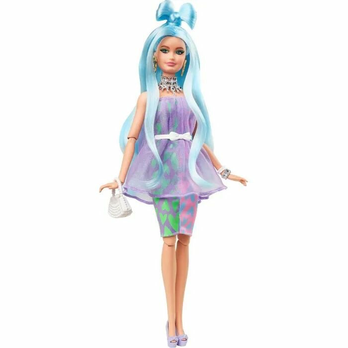 Кукла Barbie Экстра со светло-голубыми волосами и сменными нарядами GYJ69