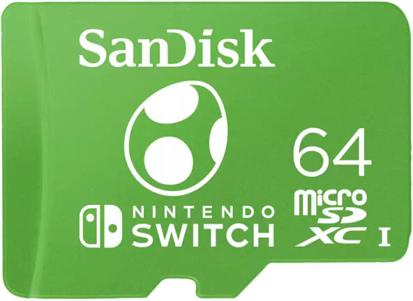 Карта памяти 64Gb MicroSD SanDisk Nintendo Switch (SDSQXAO-064G-GN3Z)