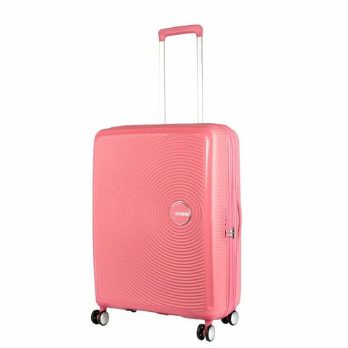 Чемодан American Tourister, 81 л, размер M, розовый