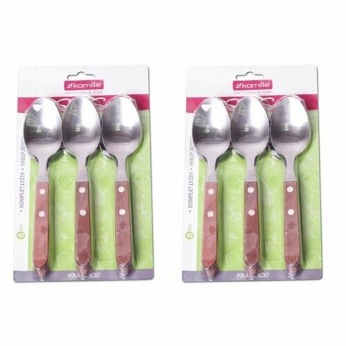Kamille Ложка столовая ручка дерево в упаковке 6шт 2уп 1139₽