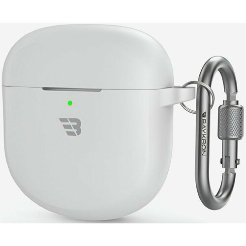 наушники bose quietcomfort ultra 882826 0020 белый Чехол силиконовый Baykron, Bose Ultra Earbuds, Premium с карабином для наушников, белый