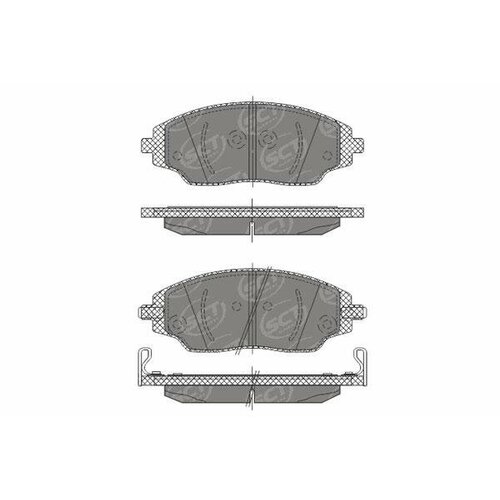 SCT SP 665 Тормозные колодки (комплект 4 шт.)