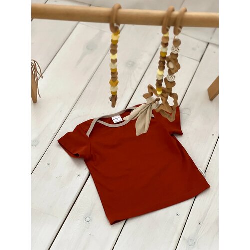 Футболка Beborn, размер 68, красный футболка beborn детская хлопок размер 68 белый бежевый