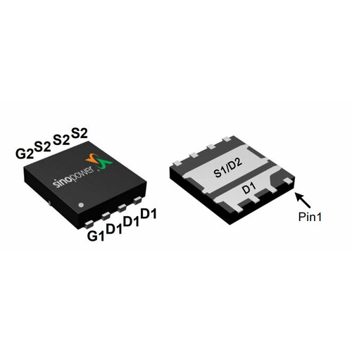 микросхема ao4415 p channel mosfet 30v 8a so 8 Микросхема SM7302ESKP N-Channel MOSFET 30V 48A DFN5X6B-8