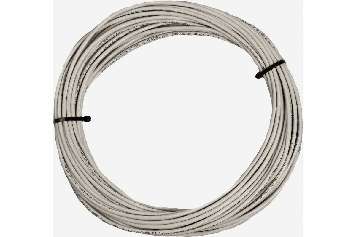 TWIST Витая пара, 20м, U/UTP, 4PR, cat. 5e, Cu, PVC, 24 AWG, indoor UTP4-C5E-G24-IN-PVC-20-TWCS