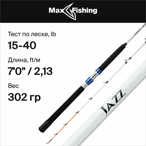 удилище трол maximus jazz 702mh 2 1м 10 25lb Удилище трол. Maximus JAZZ 702H 2,1m 15-40 lb