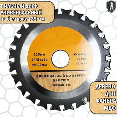 Диск пильный 125 мм на болгарку