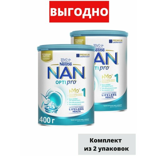 NAN 1 OPTIPRO Сухая молочная смесь для детей с рождения, 400 г