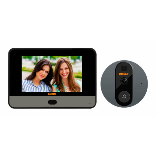 Видеоглазок CARCAM WiFi Tuya Smart Peephole Camera Doorbell DDV-S1 jeatone tuya smart video doorbell 720p wifi video peephole app remote dual way conversation smart video doorbell wireless wifi