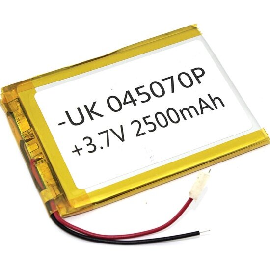 Аккумулятор Li-Pol (батарея) Vbparts 4*50*70мм 2pin 3.7V/2500mAh 086267