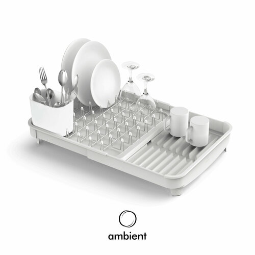 Сушилка для посуды ambient Omni 365х365х170 мм светло-серая