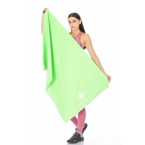 Полотенце FORCELAB большое спортивное быстросохнущее мягкое из микрофибры для бассейна тренировок фитнеса спорта для рук и лица размер 80х130 зеленое 830₽